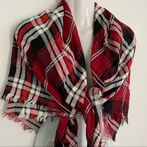 NWTDressbarn women infinity multicolor plaid scarf